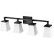 Sonorra 4 Light 33.25 inch Matte Black Vanity Light Wall Light